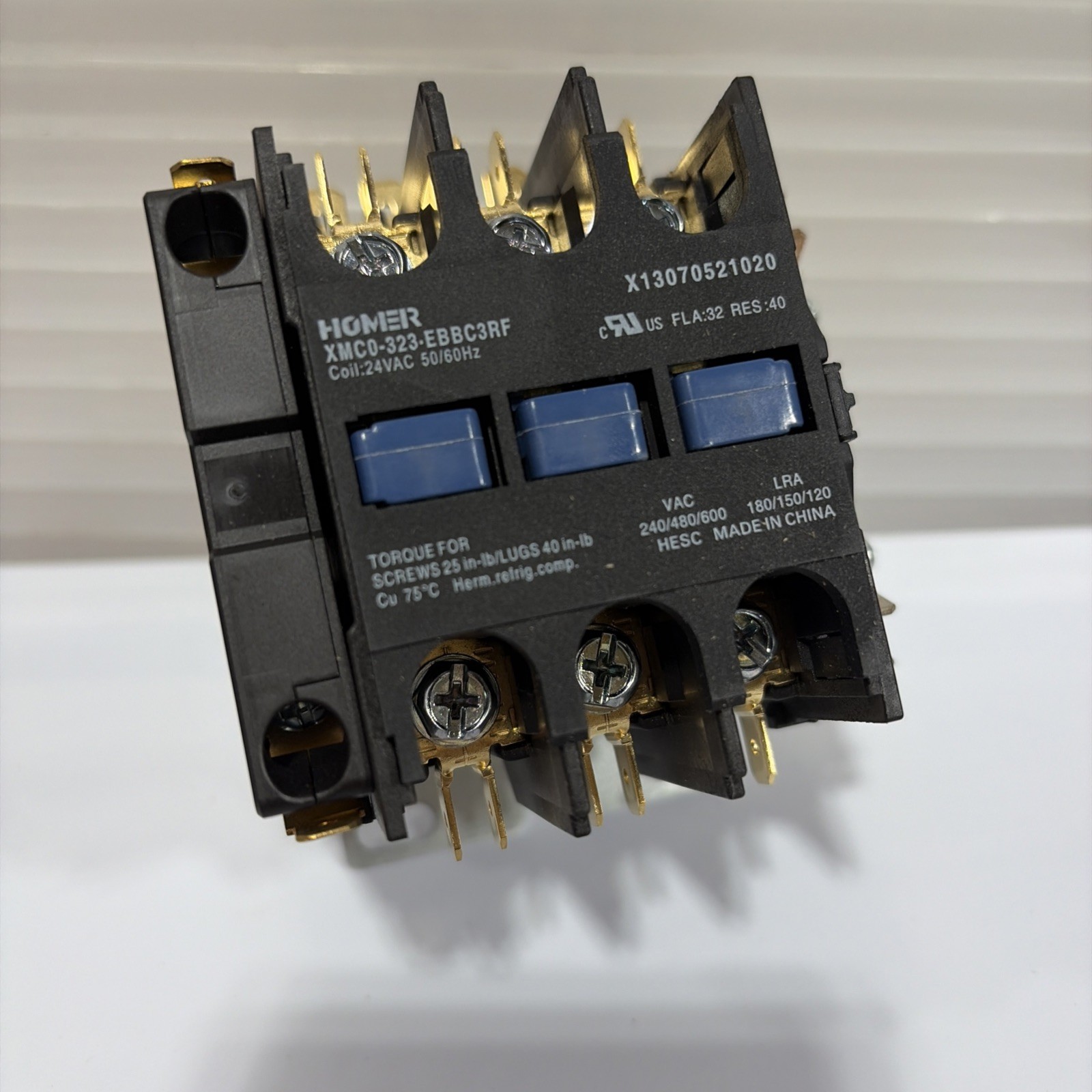 Liebert Homer 24V XMC0-323-EBBC3RF 3-Pole 32 Amp Definite Purpose Contactor XMC0