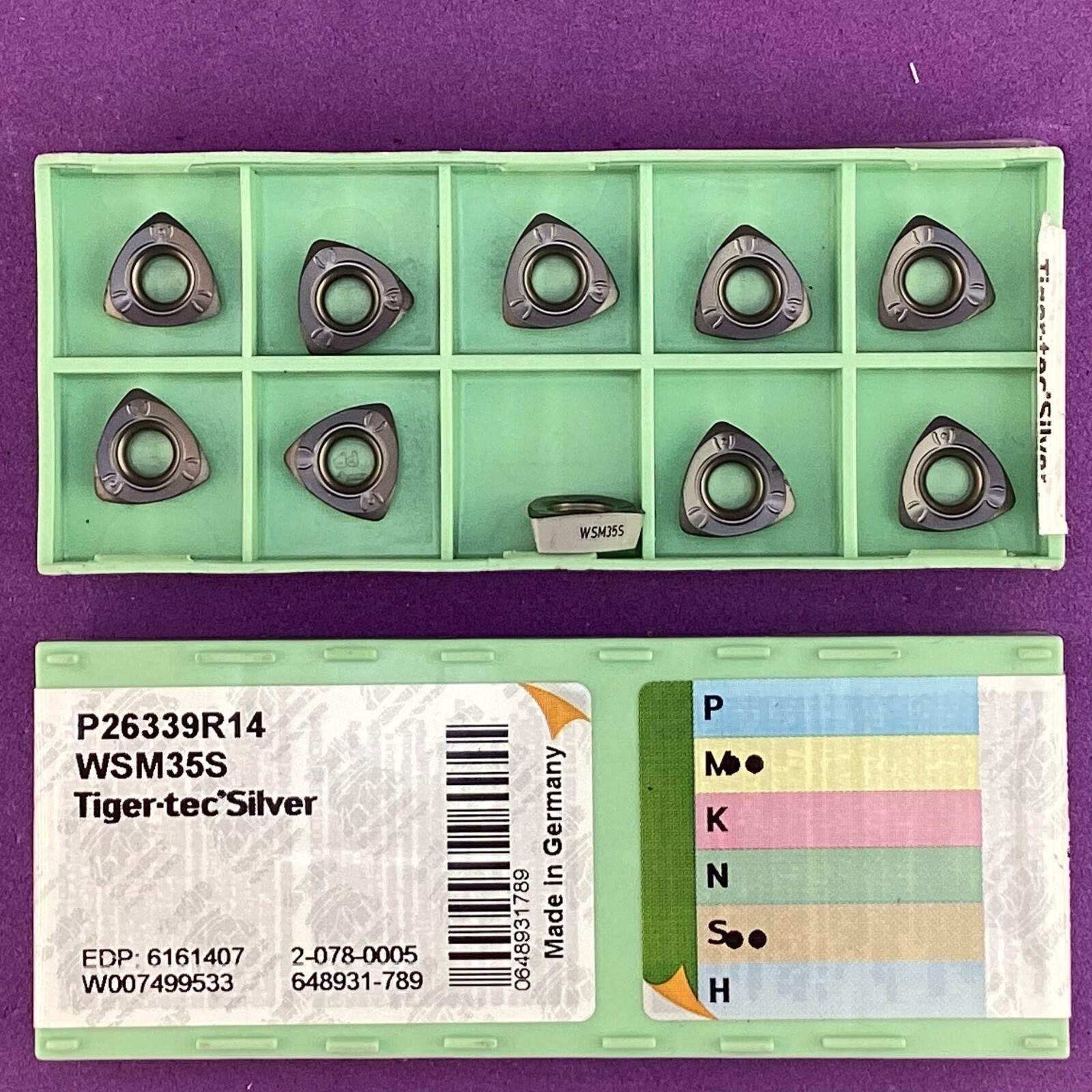 10pc WALTER P26339 R14 Carbide Insert WSM35S🎯Machinist