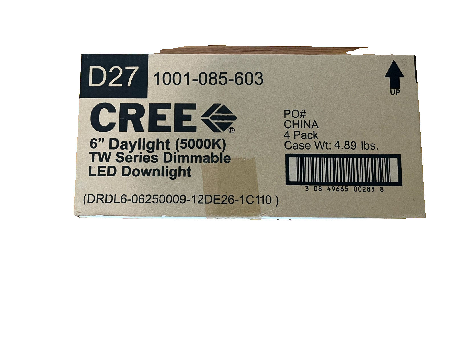 Cree DRDL6-06250009-12DE26-1C110 6 in. TW Series Daylight (5000K) Dimmable 4-Pk