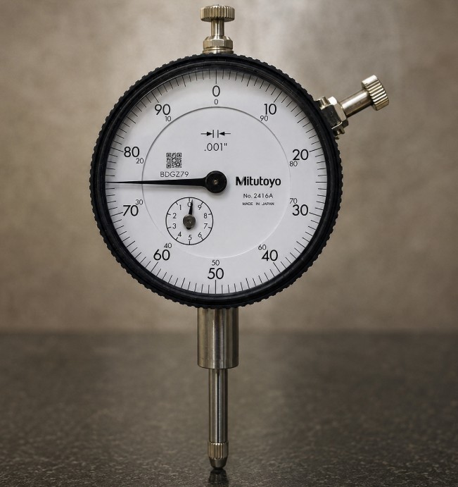 Mitutoyo 2416A Dial Indicator 0-1″ Range 0.001″ Lug Back AGD 2 0-100