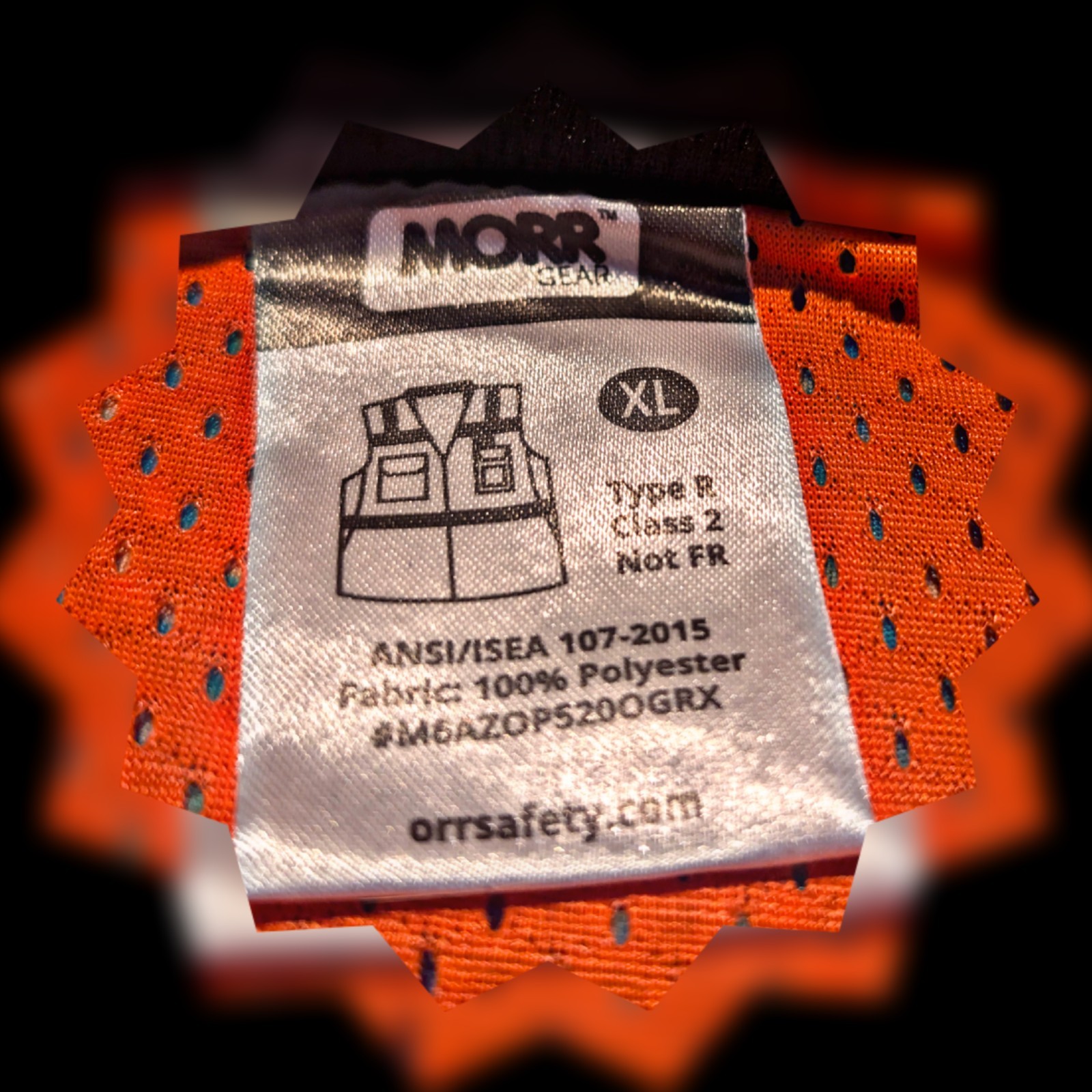Orr Safety Vest HI-VIS Type R Class 2 Not FR ANSI/ISEA 107-2015 XL Lot Of 2 New