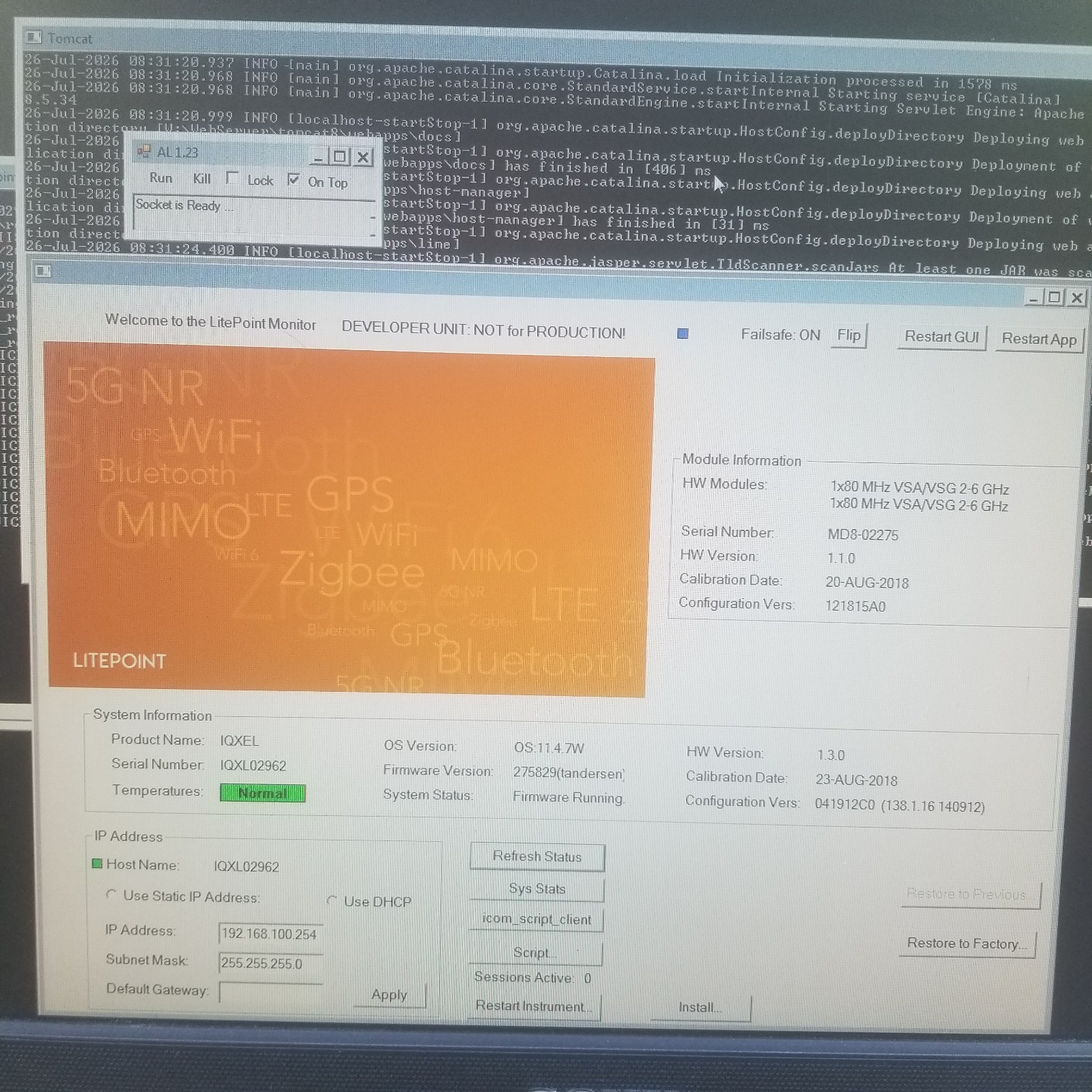 Litepoint IQxel VSA/VSG 2-6GHz Vector Signal Analyzer & Generator w/ two modules