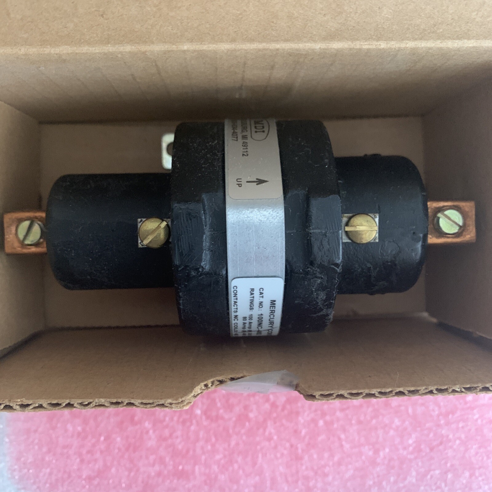 100NC-48D 48V MERCURY DISPLACEMENT CONTACTOR MDI (LOT OF 1)