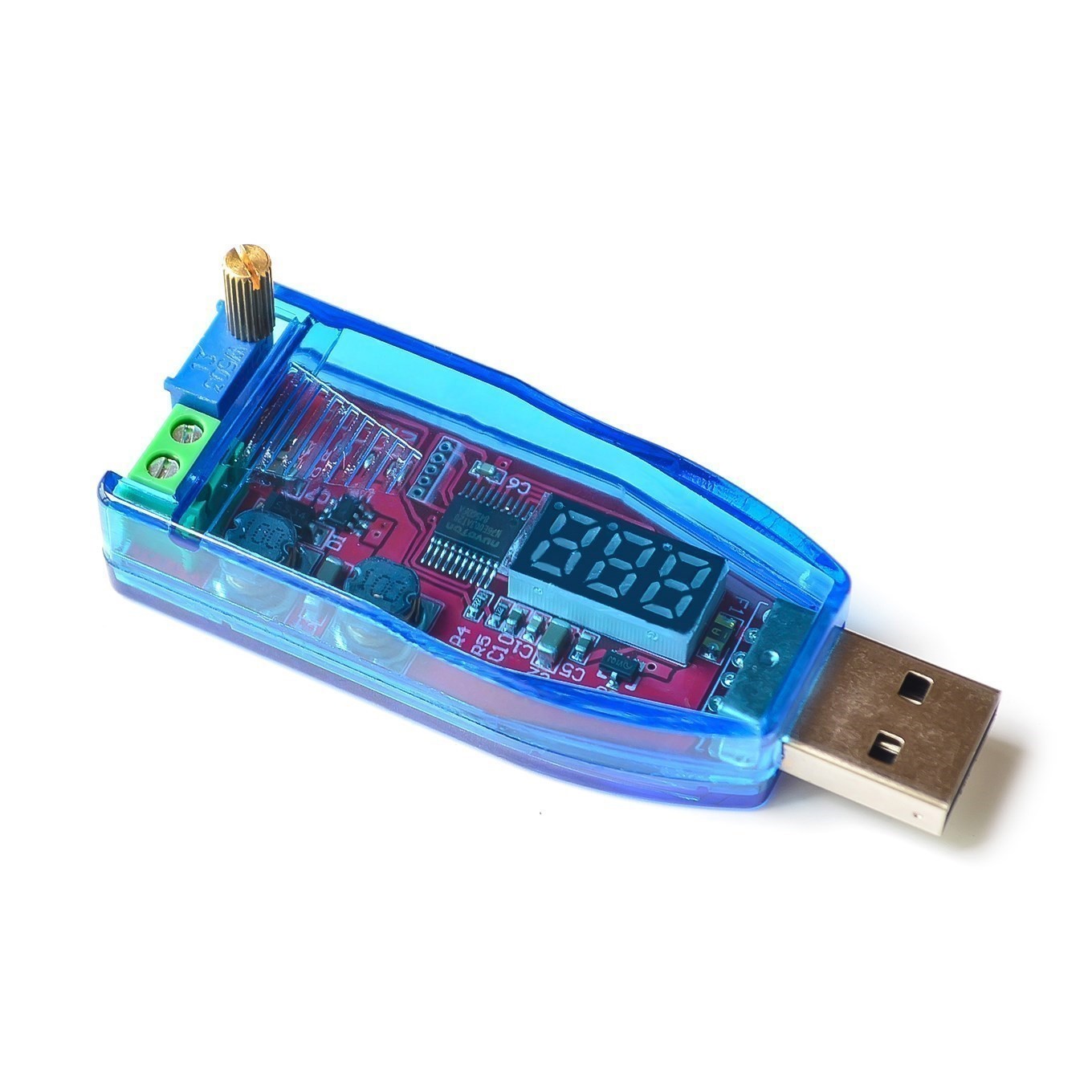 1PC Red DC 5V to 1-24V USB Step Up Down Power Supply Module Buck Boost Converter