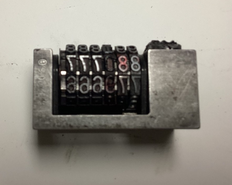 Letterpress numbering machine – Atlantic – made in Germany – lot A