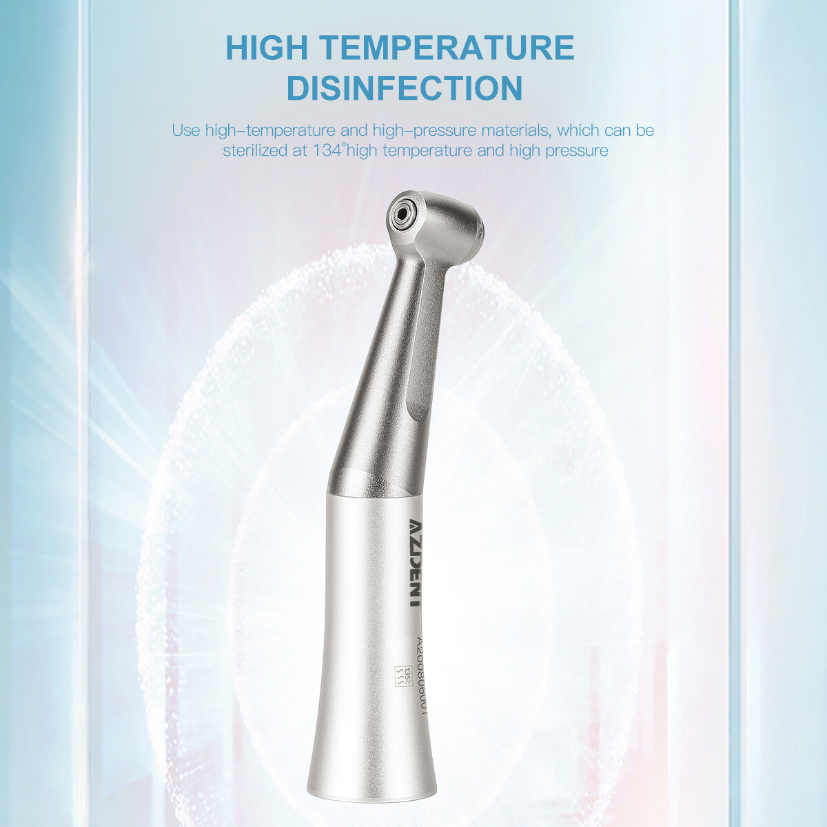 AZDENT Dental 1:1 Contra Angle Slow Low Speed Handpiece Push Button