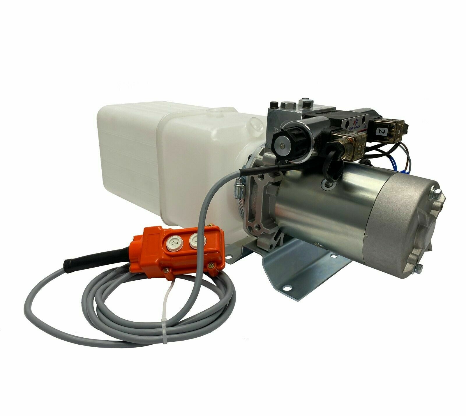 12V DC Double Acting Hydraulic Power Unit 10 Qt plastic tank with Remote Control