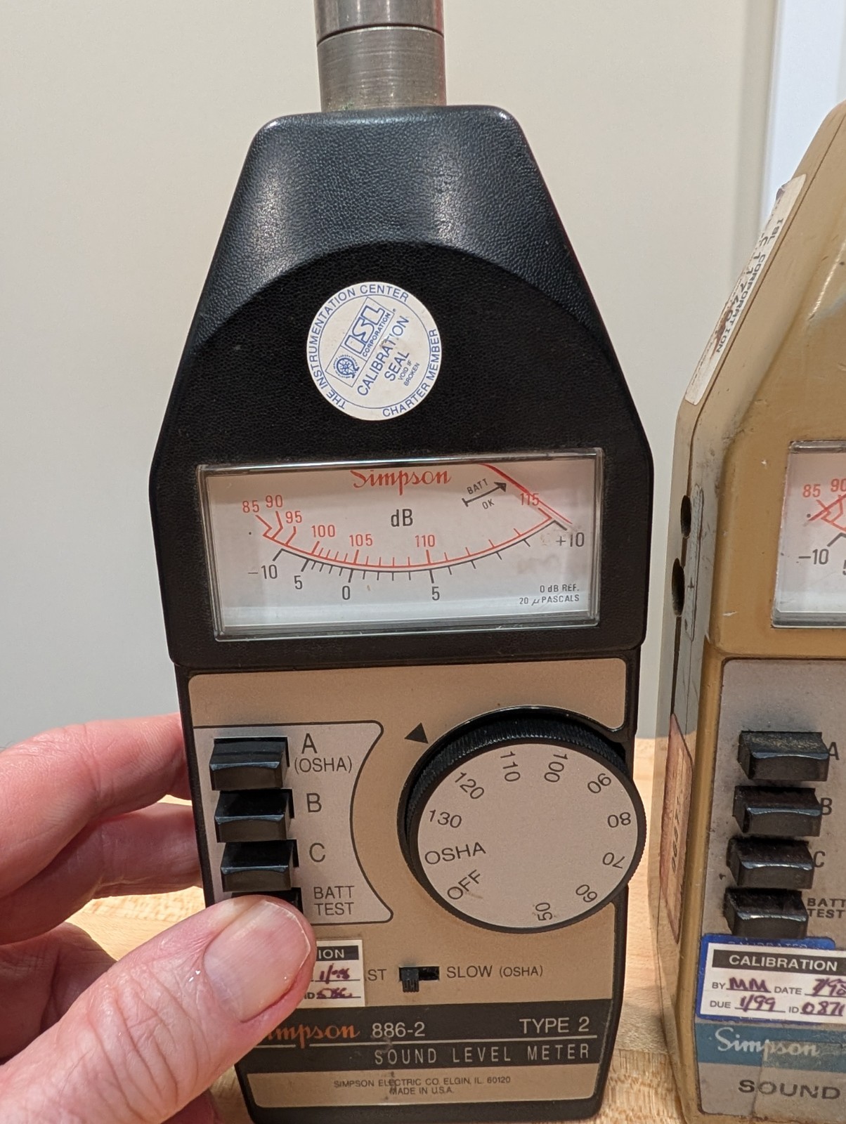 Simpson 886-2 Type 2 Multi Weight Sound Level Meter (qty 2 sold together)