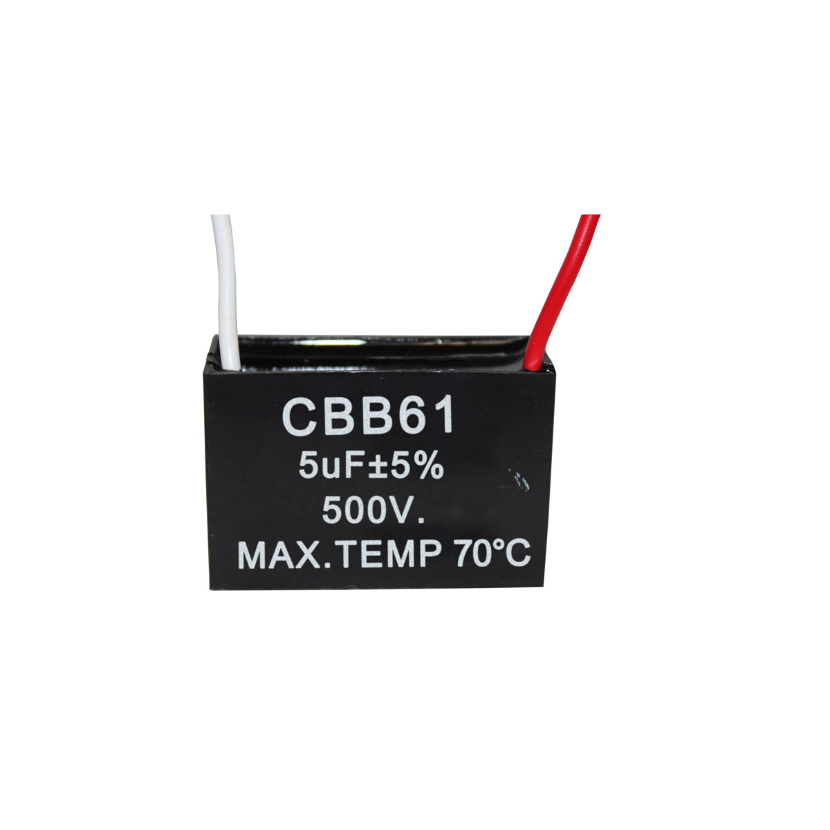 500V 5UF CBB61 Ceiling Fan Motor Running Capacitor 2 Wire 50/60 Hz