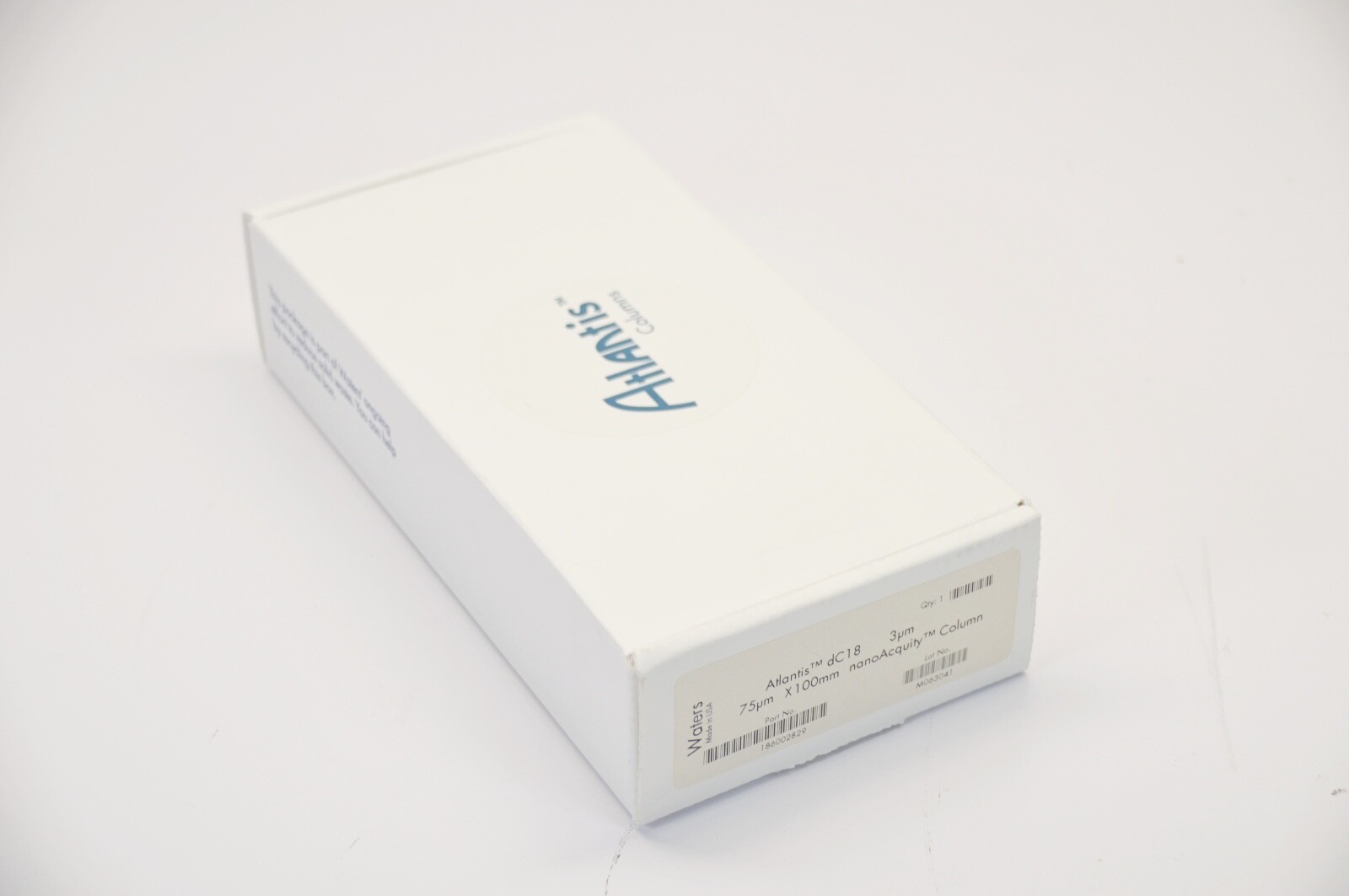 NEW SEALED Waters Atlantis dC18 3um 75um x 100mm nanoAcquity Column 186002829