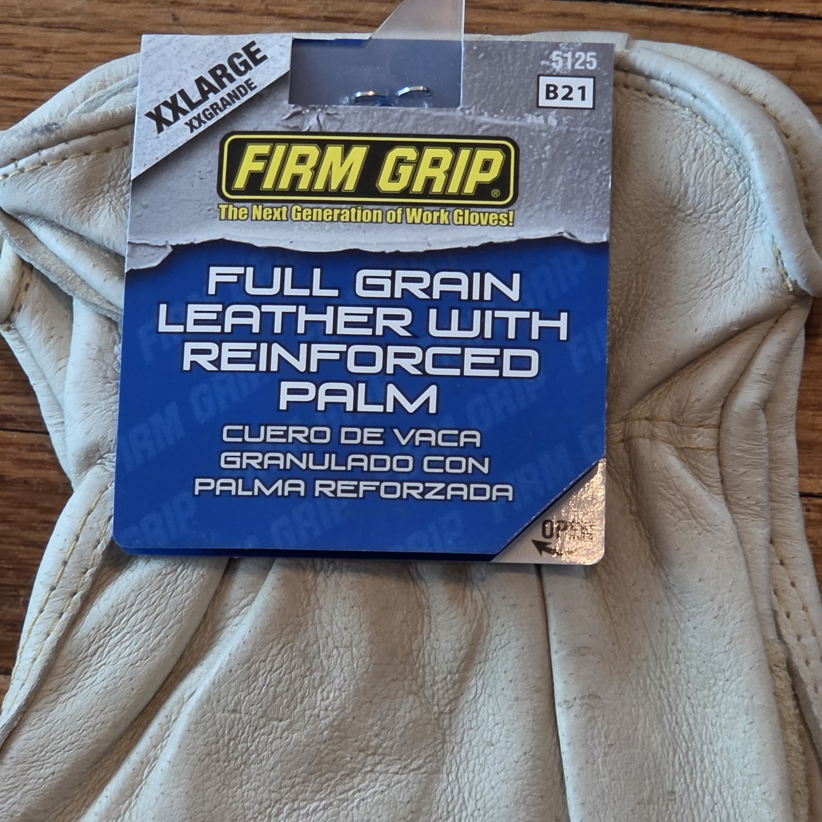 Firm Grip Leather Work Gloves Size 2XL Cowhide Heavy Duty Premium Utility New