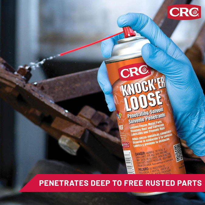 CRC Knock’er Loose Penetrating Solvent 03020 – [Pack of 12], Free Shipping