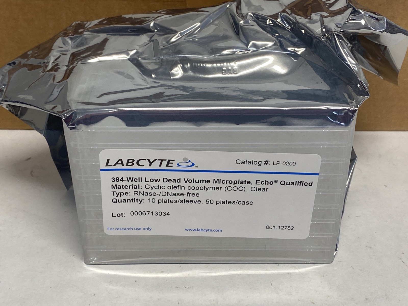 (50/Cs) LABCYTE 384-Well COC Echo Qualified Low Dead Volume Microplates LP-0200