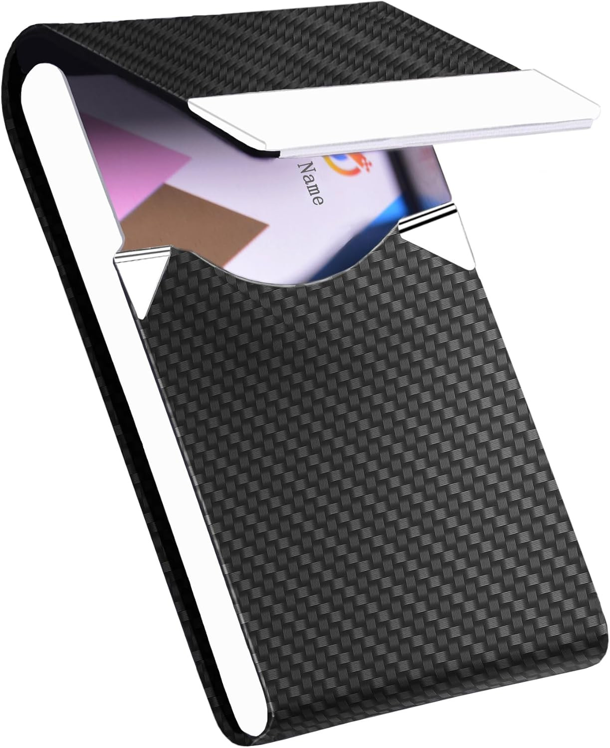Business Card Holder with Ultra Slim Design,Business Card Case with Premium PU L