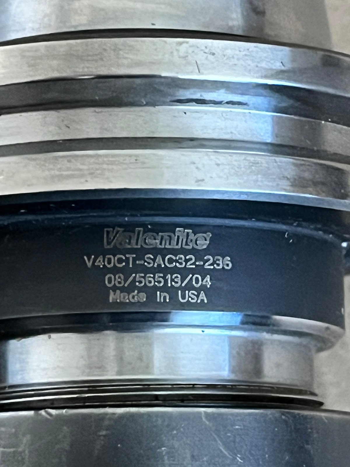 Valenite CAT40 ER32 Collet Tool Holder w/ 1/2″ Collet, Nut and Pull Stud