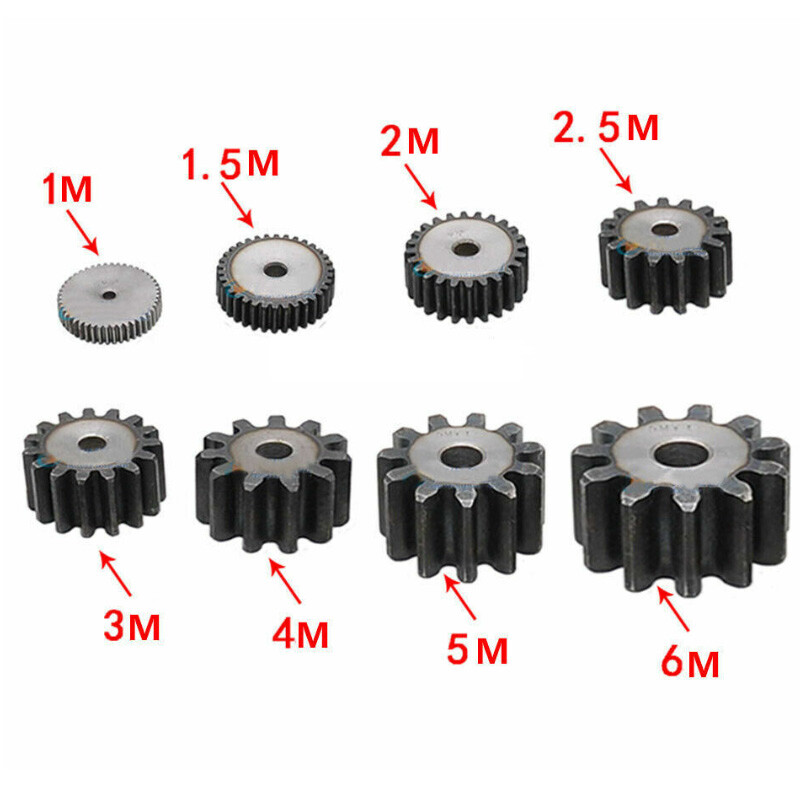 High Quality 2 Mod 10T-127T Tooth Spur Gear 45# Steel Pinion Gear Thickness 20mm