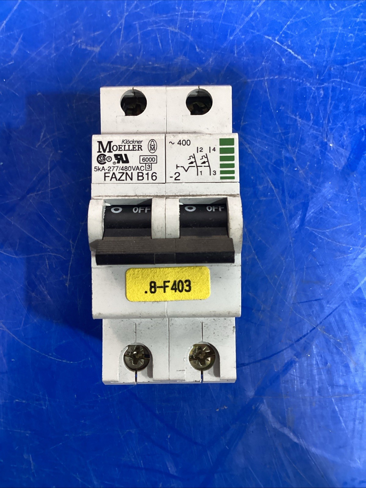 KLOCKNER MOELLER FAZN-B16 CIRCUIT BREAKER 16A 2 Pole
