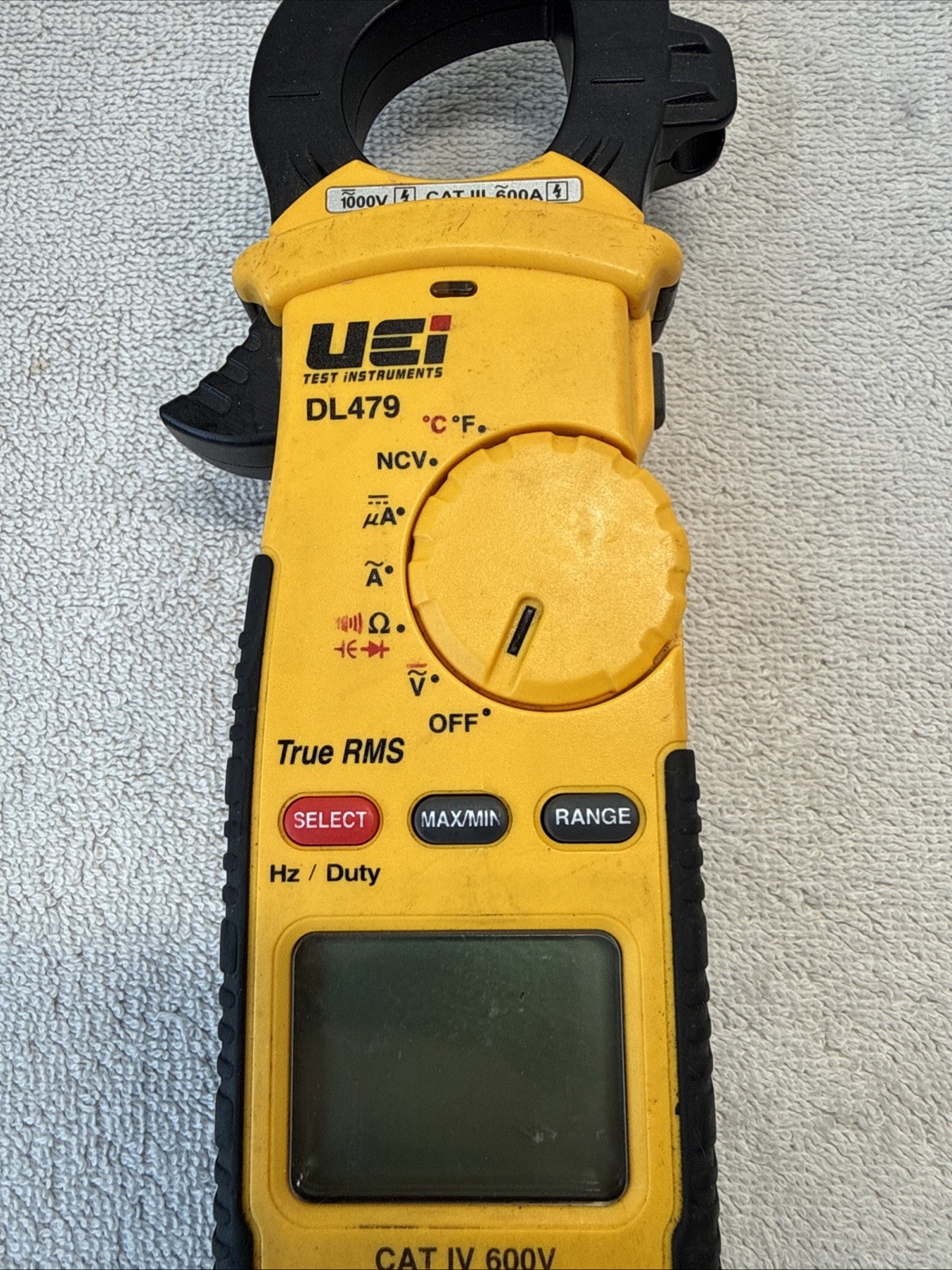 UEi DL479 True RMS Digital Clamp Meter CAT IV 600V 1000V No Leads