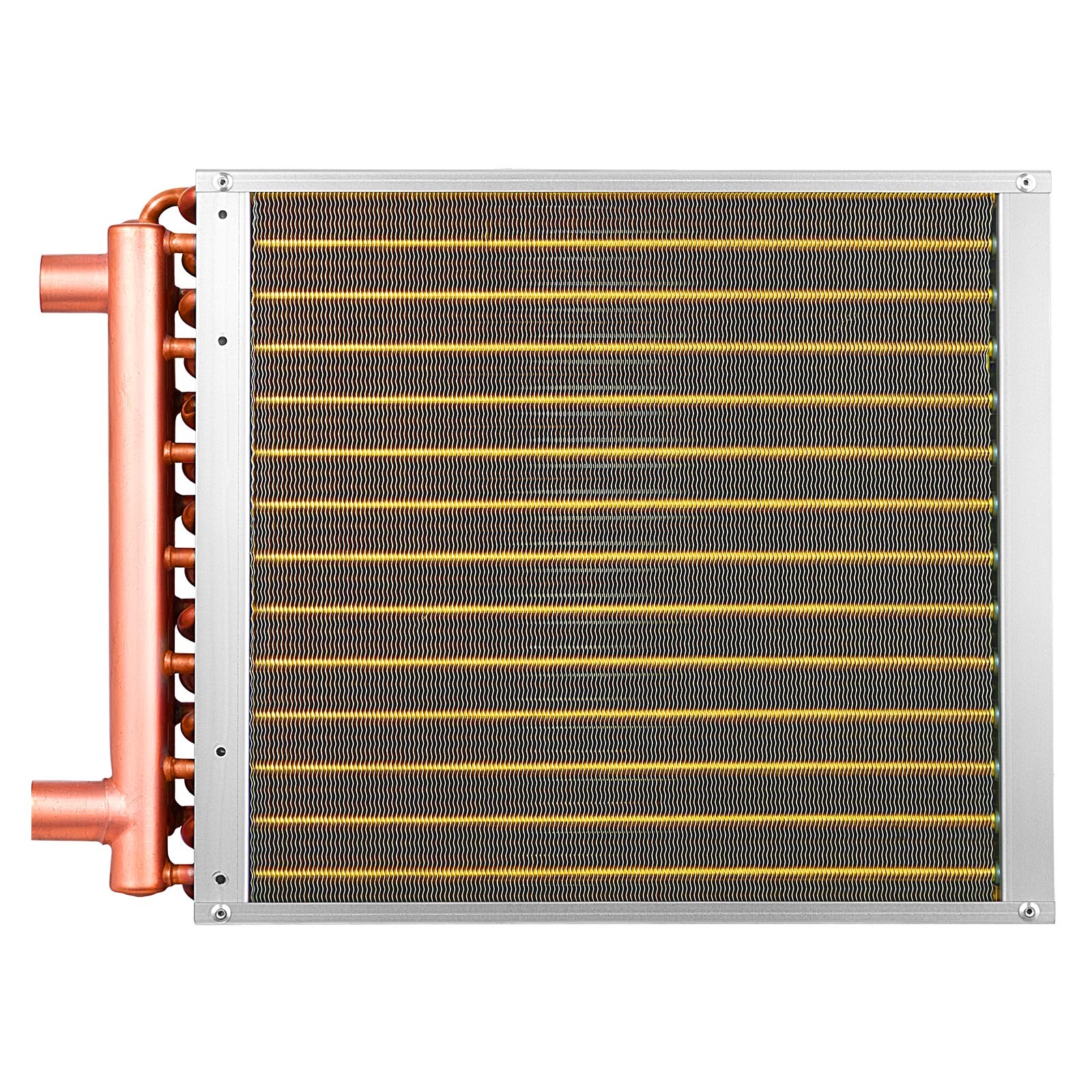 Uimoso 14 x 14 in Water to Air Heat Exchanger HVAC Coil, 65K BTU Capacity
