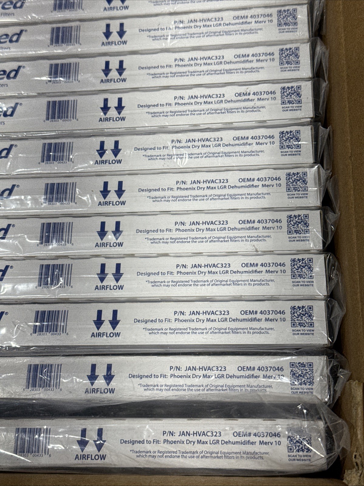 Qty.12 Janitized JAN-HVAC323 Fit Phoenix Dry Max Pre-Filter, 4037046 9x12x1 New