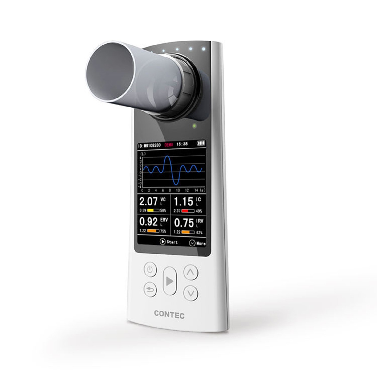 SP80B Bluetooth Handheld Lung Spirometer Pulmonary Tester PC Software US Stock