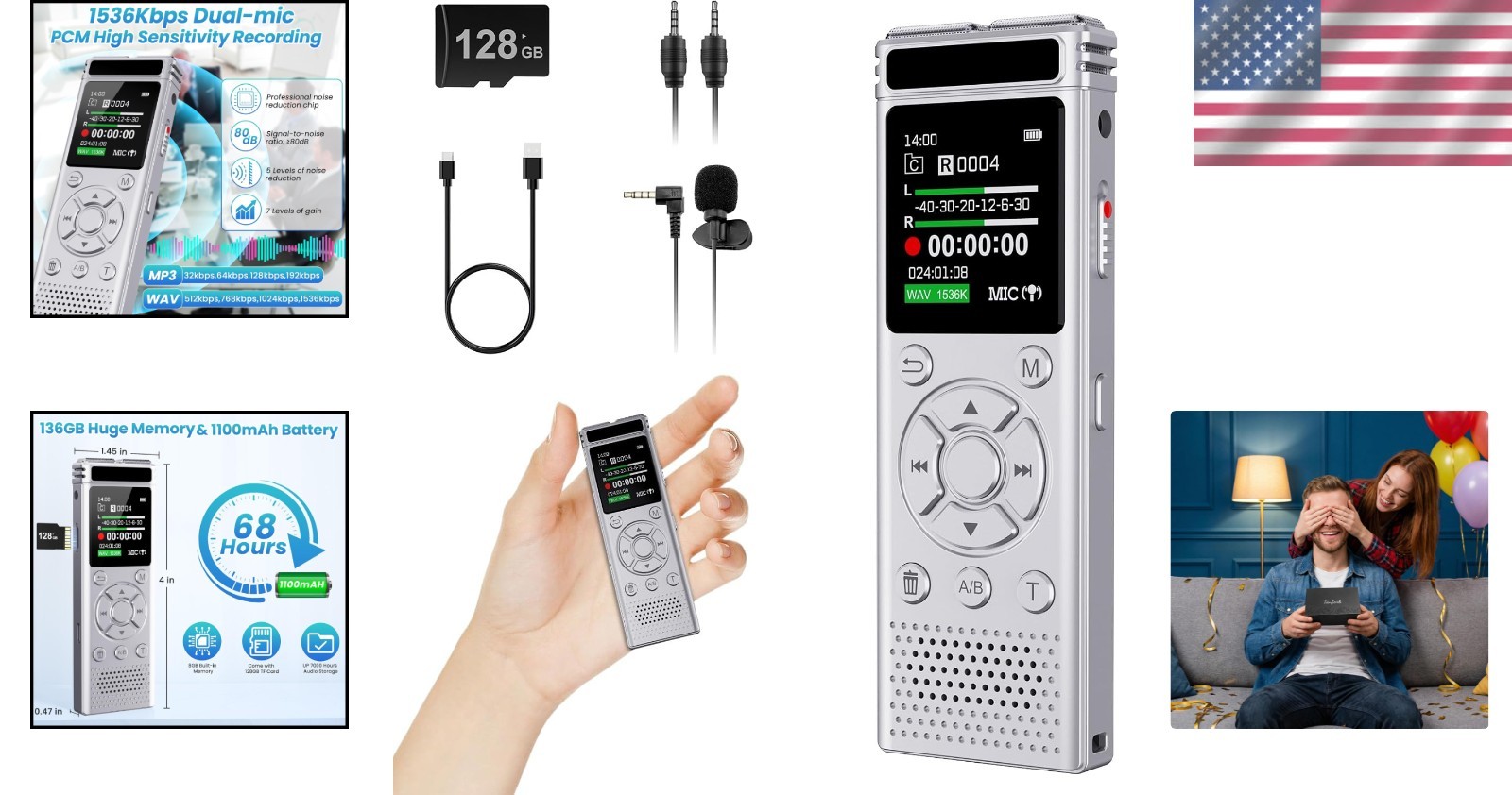 Lectures Meetings Interviews Recorder Silver