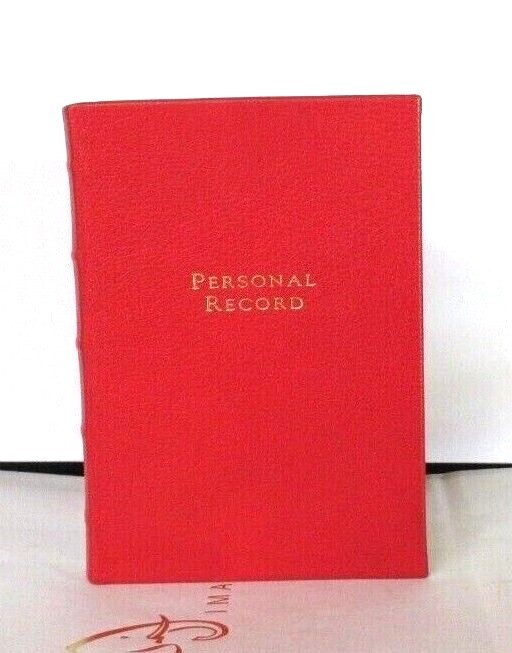 Personal Record: A Lifetime Memoir 8″ Leather Journal Graphic Image