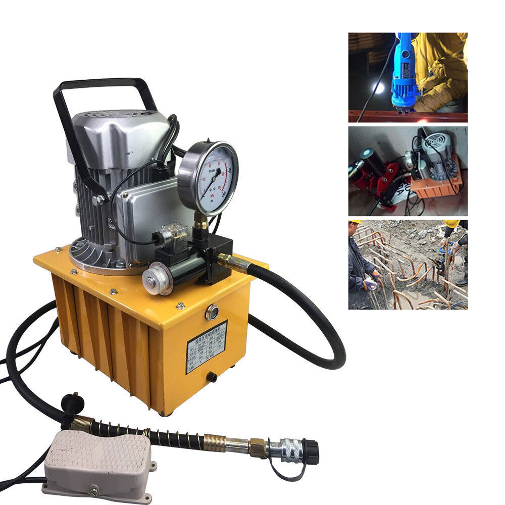 Electric Driven Hydraulic Pump Pedal Single Acting Solenoid Valve 110V 10000psi
