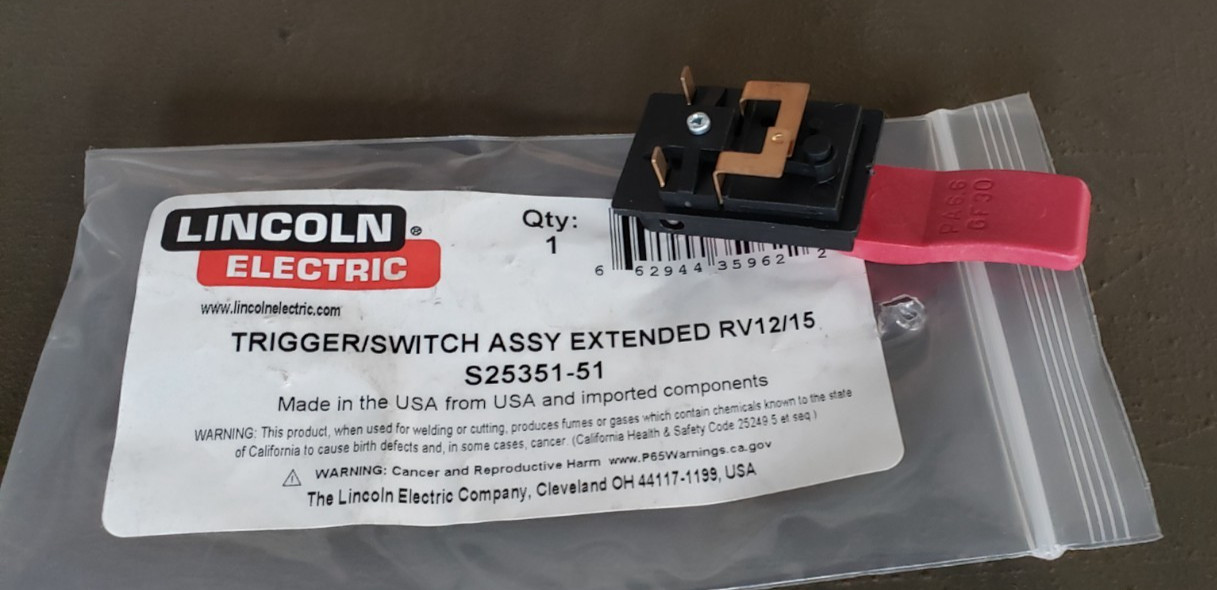Lincoln Electric 9SS25351-51 TRIGGER ASBLY S25351-51