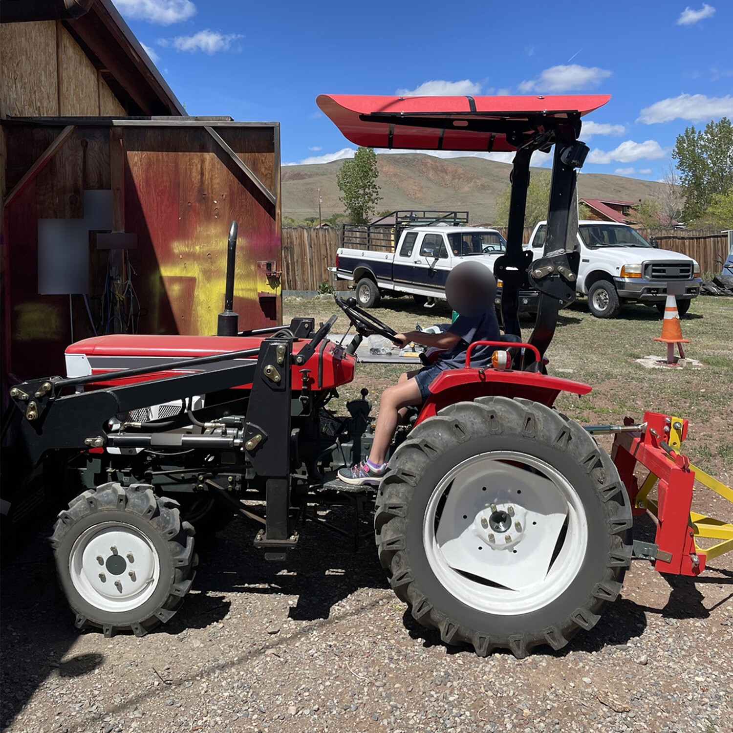 Tuff Top Tractor Canopy For ROPS 52″ X 52″ – Red