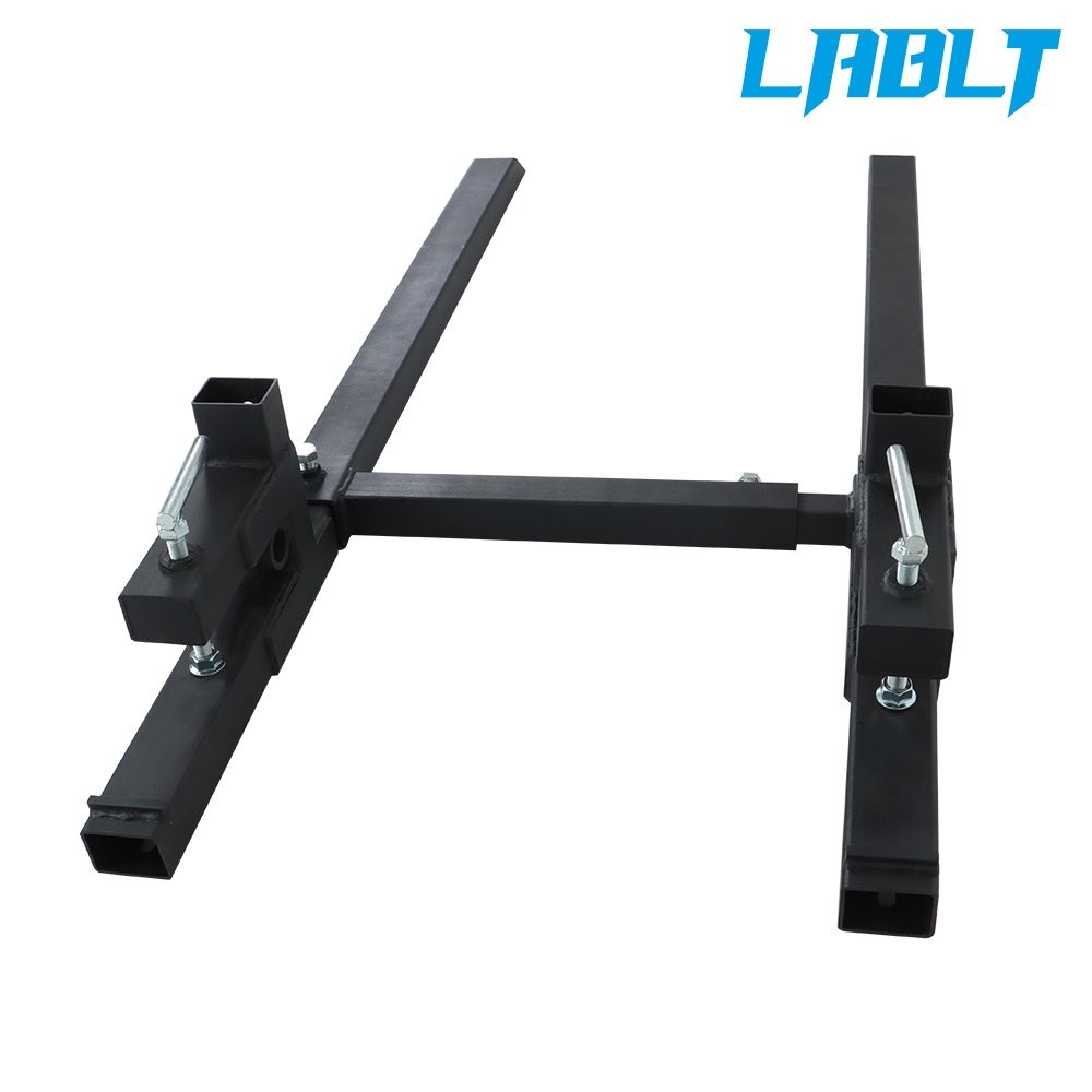 LABLT 60″ Clamp On Pallet Forks Tractor Bucket With Adjustable Stabilizer Bar