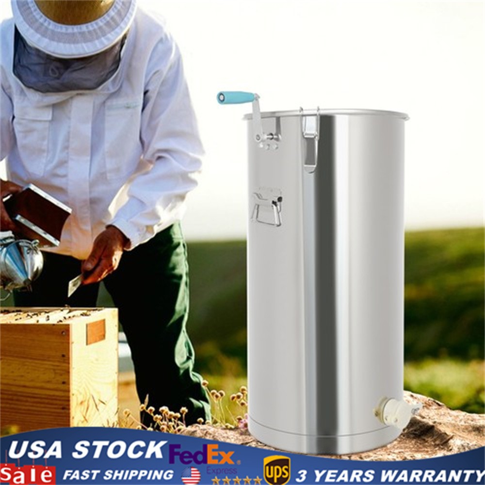 Honey Extractor Spinner Centrifuge Equipment 2 Frame Beekeeping Equipment Drum