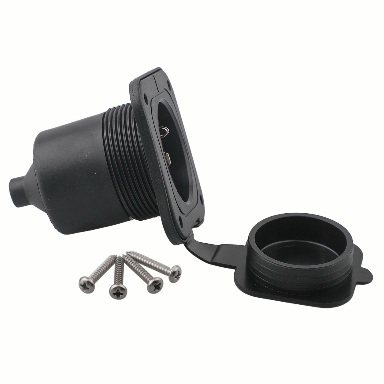 Automotive Commercial Flanged Socket Inlet Receptacle 125V 50Hz/60Hz
