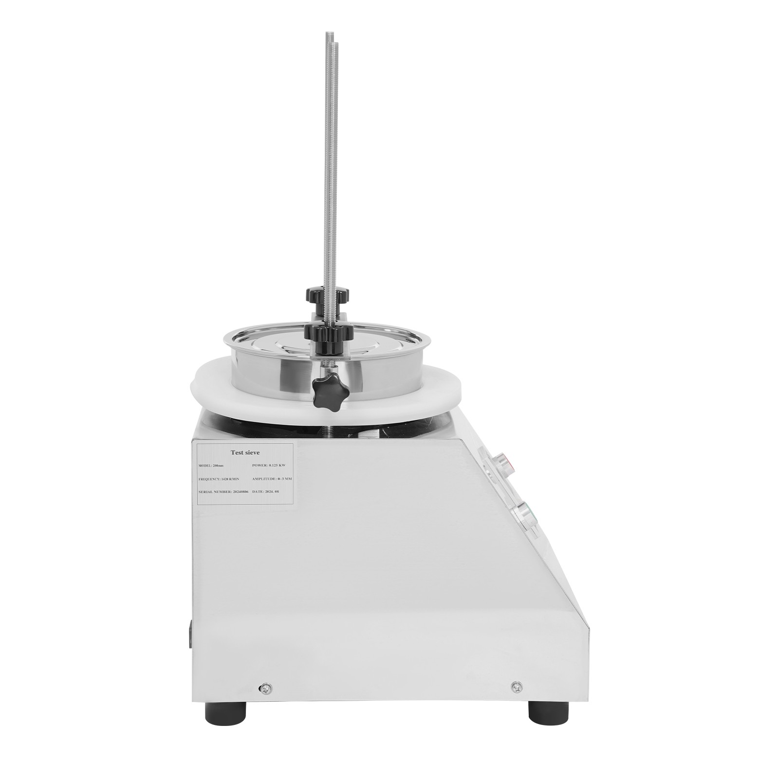 Electric Vibrating Sieve Shaker Sifter Machine w/ 200 Mesh Fit 75/100/200mm 110V