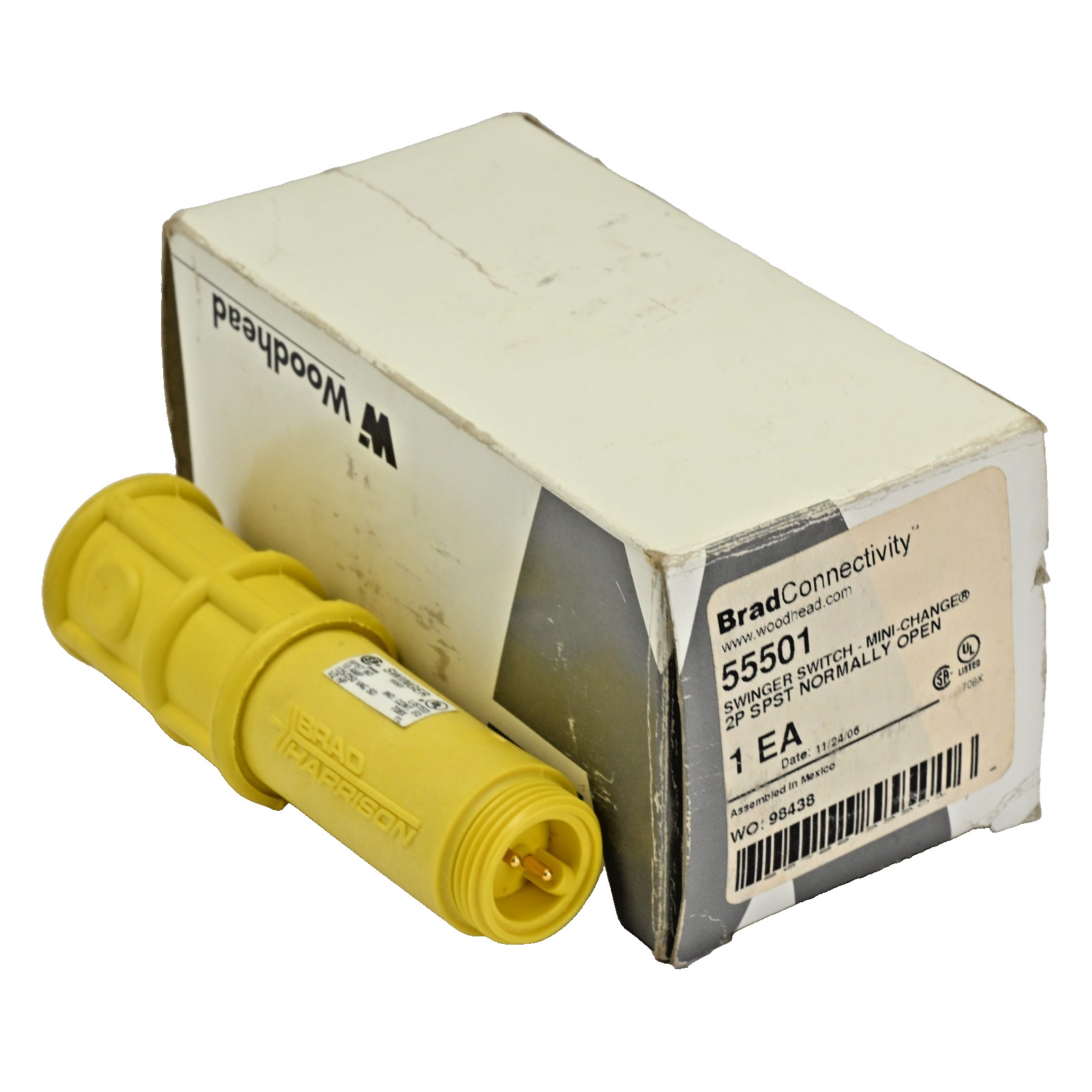 Molex Woodhead Brad Connectivity 55501 Swinger Switch Mini-Change 2P SPST N.O.