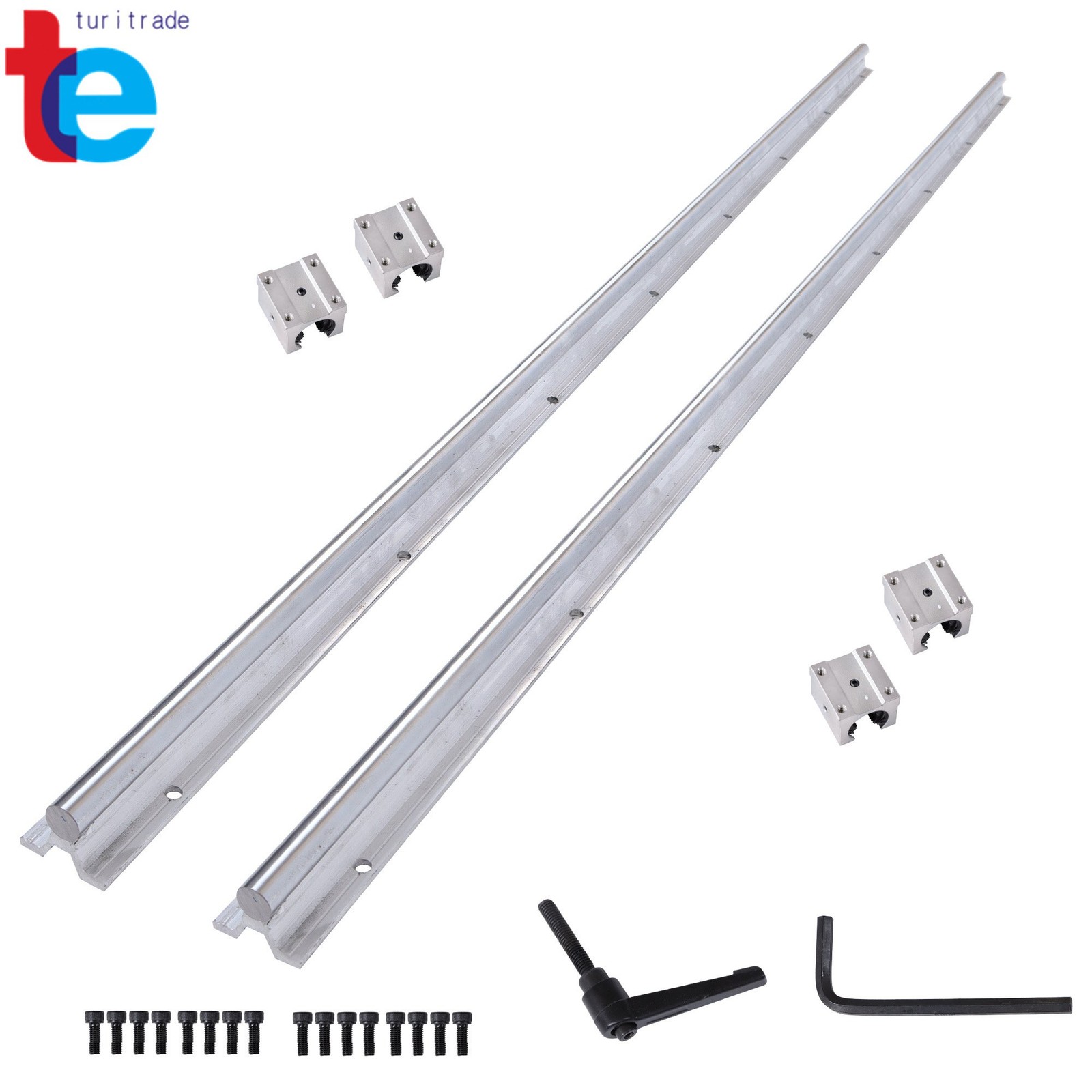 Precision SBR16 1500mm Guide Rails + 4 Carriages CNC Machine Parts