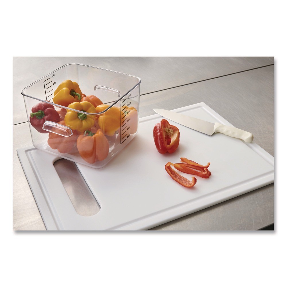 Rubbermaid Commercial FG631200CLR 10.5″ x 11.31″ x 7.75″ Storage Container New
