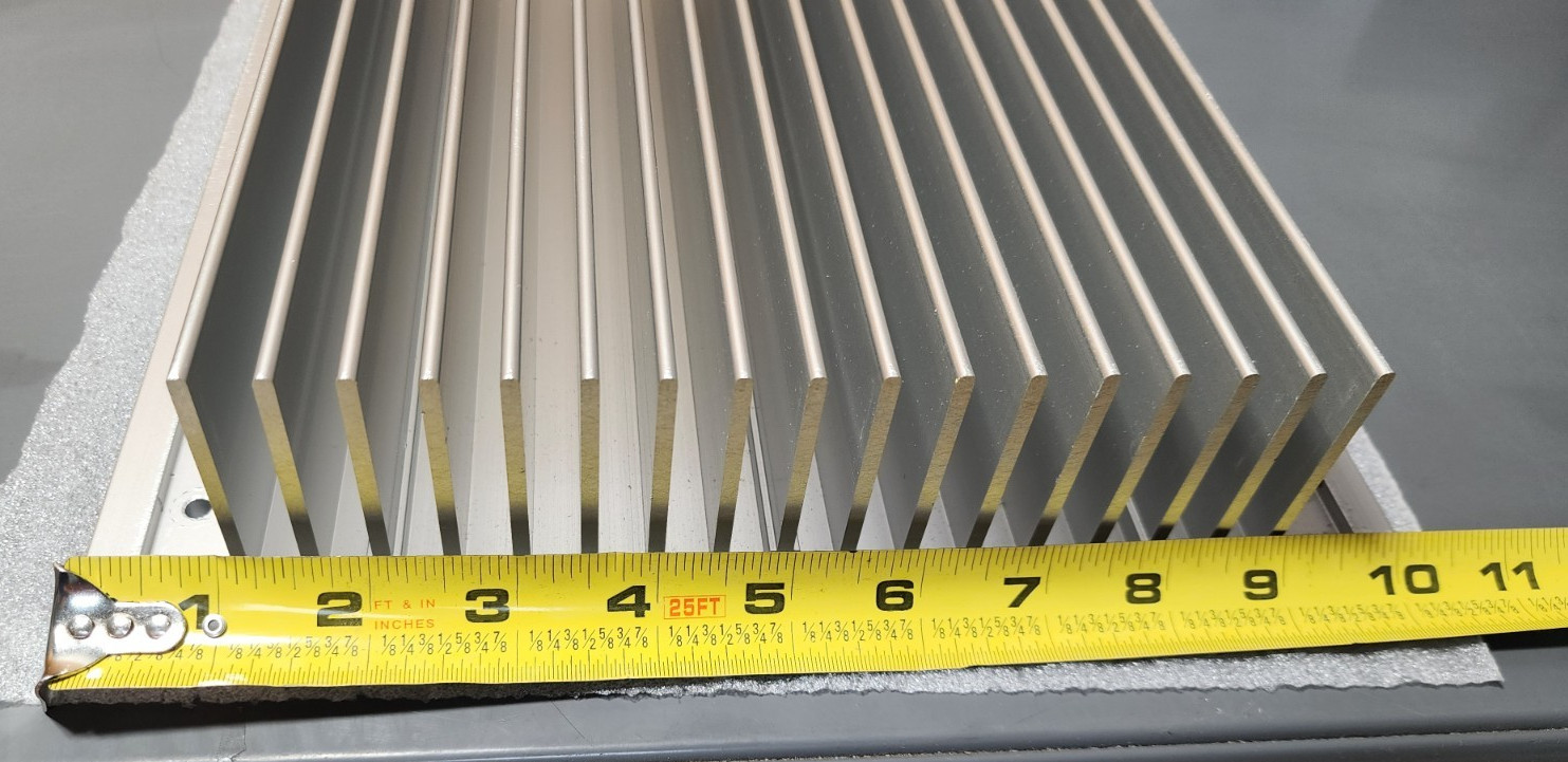 Large Aluminum Heat Sink 10″ x 10″ x 2 1/8″ 6+ LBS
