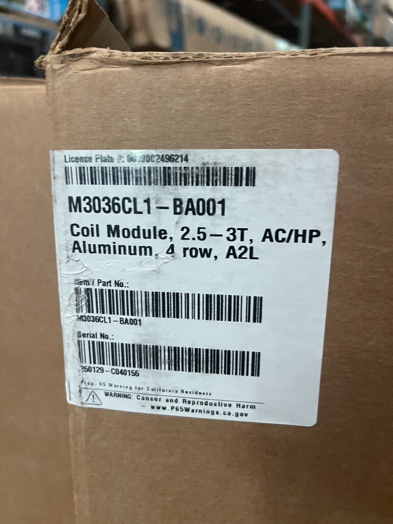 Unico Inc. 2.5 – 3 Ton 4 Row Coil Module AC/HP A2L M3036CL1-BA001