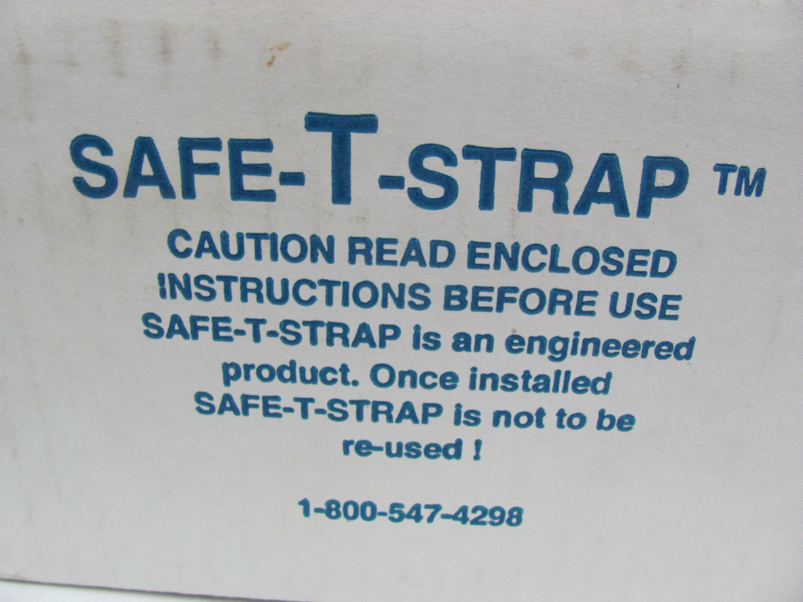 NEW Safe-T-Strap Model HR-01 Custom 6 Ft Length High Rise Strap With 1 D Ring