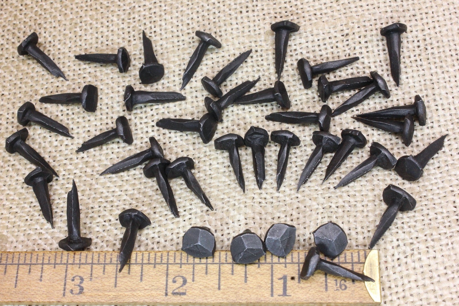5/8″ Rosehead Nails Square Wrought Iron Tacks Vintage Rustic Decorative Look