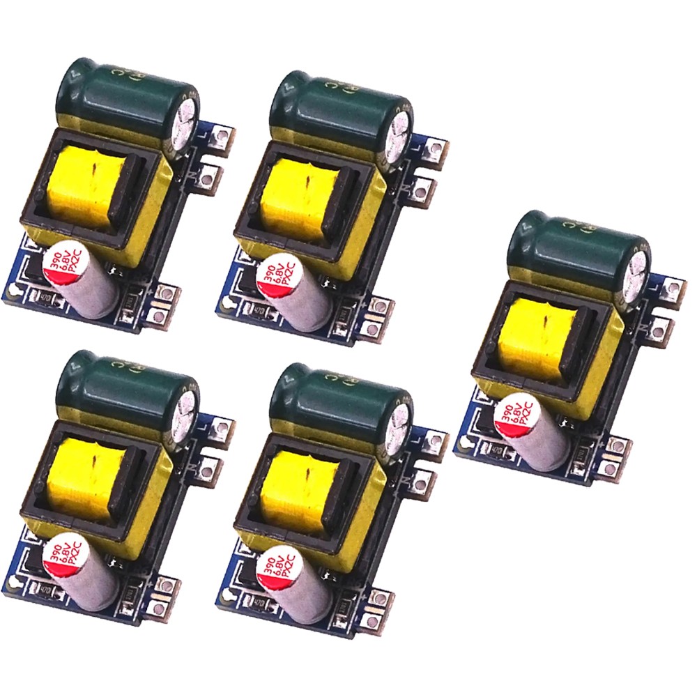 5PC Mini AC-DC 110V 120V 220V 230V To 5V Converter Board Module Power Supply