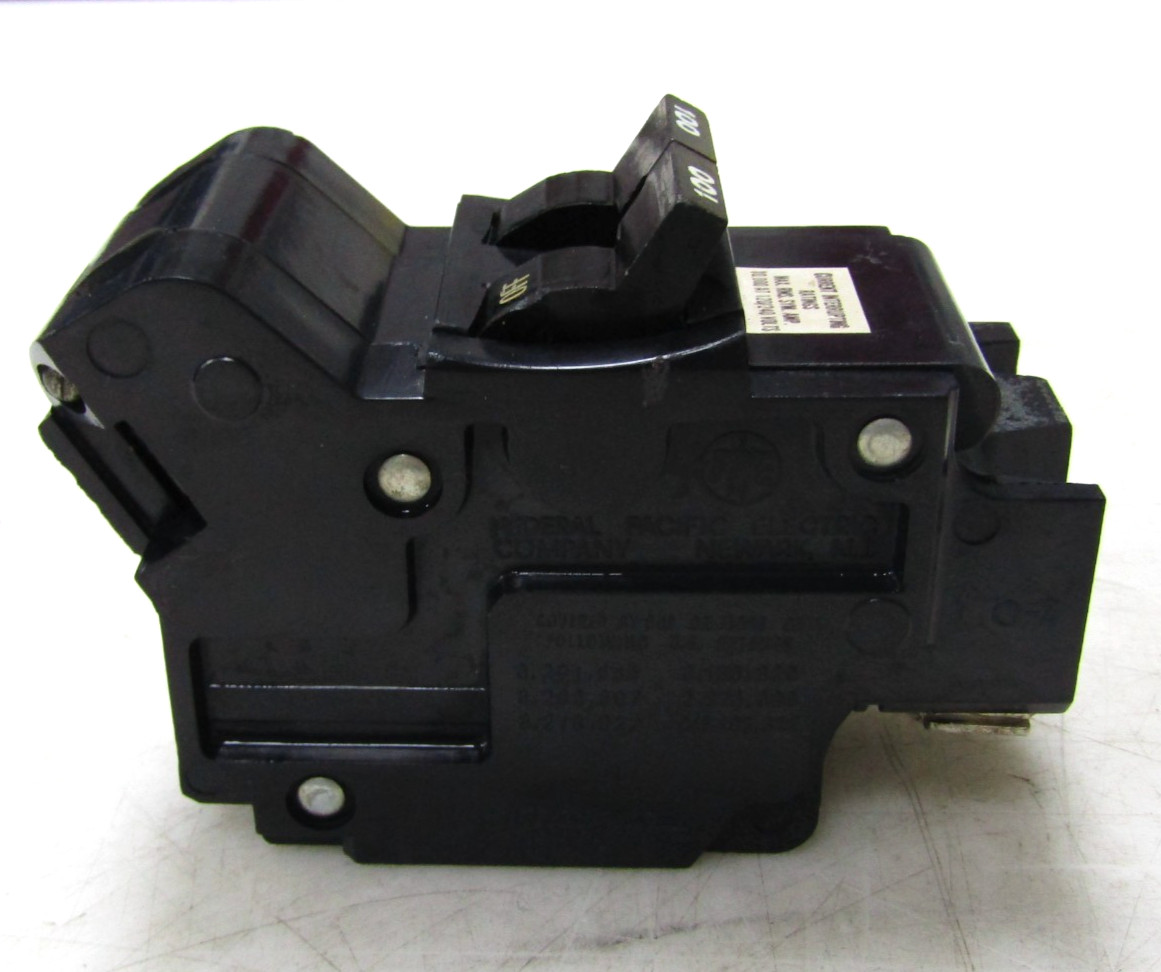 🙌 FPE FEDERAL PACIFIC 100 AMP CIRCUIT BREAKER 120/240 VAC 2 POLE NB2100