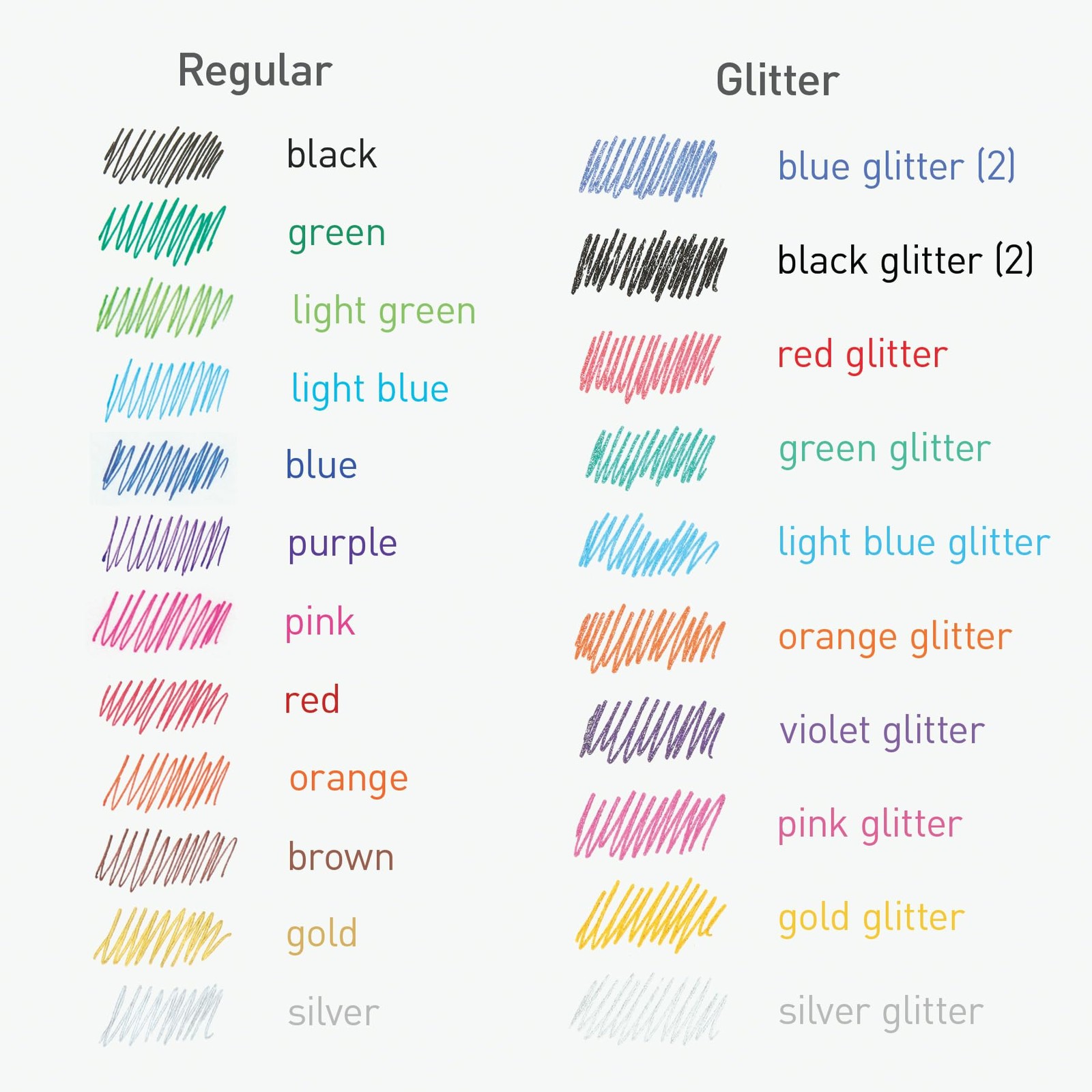 Pentonic Gel Pens 24 Count Mixed Pack 12 Assorted Color Pens 12 Glitter Pens