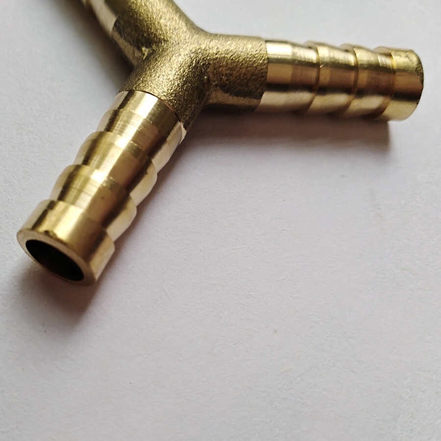 5/16″ HOSE BARB Brass Pipe 3 WAY Y Fitting Thread Gas Fuel Water Air B162