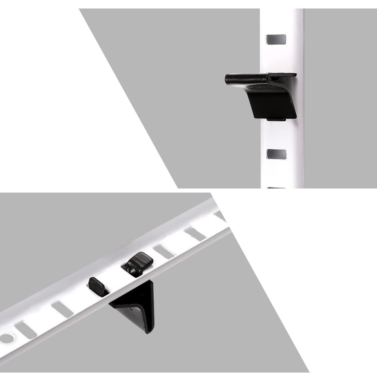 Shelf Clips 28 PCS Adjustable Brackets 255 Standard, Heavy Duty Metal Cabinet