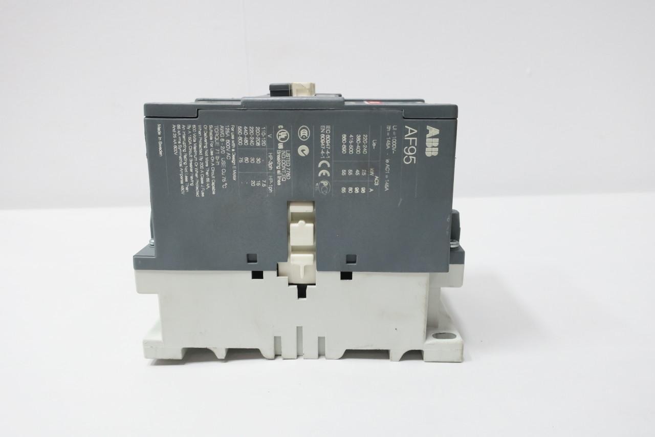 Abb AF95-30 Ac Contactor 100-250v-ac/dc 125a Amp 60hp
