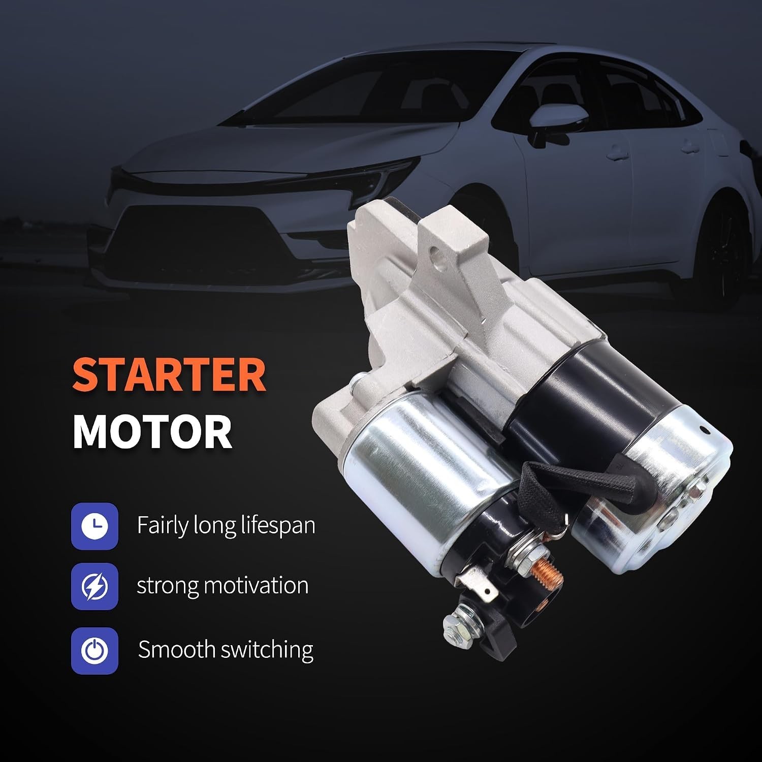 Starter Motor 17914N Compatible with Mazda 3 2004-2009, 5 2006-2010, 6 2006-2007