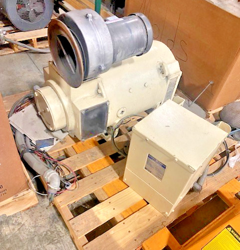 General Electric 40 hp motor with Transformer and Baldor Reliance Blower Motor