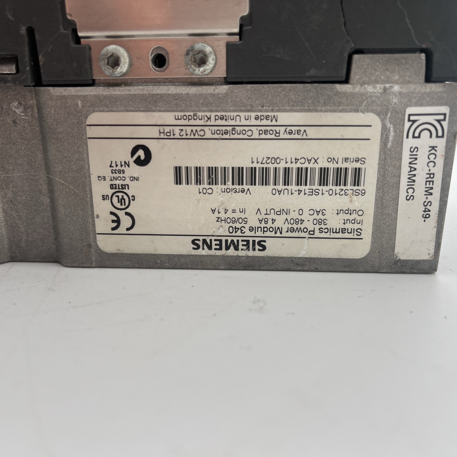 Siemens Sinamics 340 6SL3210-1SE14-1UAU